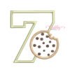 7th Birthday Cookie Applique Design _ Website
