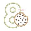 8th Birthday Cookie Applique Design _ Website
