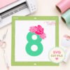 8th Birthday Roses SVG File _ Logo 2 8th Birthday Roses SVG File _ Logo 2
