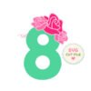 8th Birthday Roses SVG File _ Website 8th Birthday Roses SVG File _ Website
