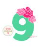 9th Birthday Roses Applique Design _ Website 9th Birthday Roses Applique Design _ Website