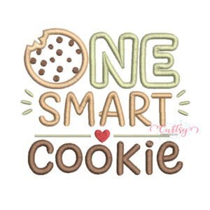 One Smart Cookie Applique Design