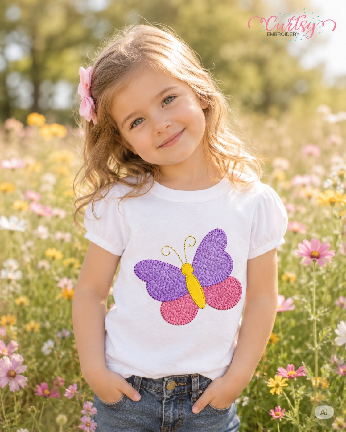 Quilted Butterfly Applique Design _ Logo 2