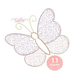 Quilted Butterfly Applique Design