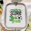 Ready to Score in 3rd Grade Soccer Applique _ Logo 3