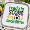 Ready to Score in Kindergarten Soccer Applique Design _ Logo 3