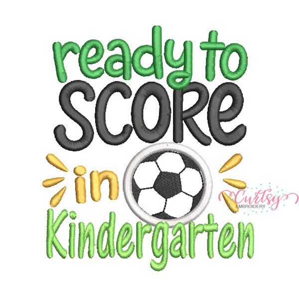 Ready to Score in Kindergarten Soccer Applique Design _ Website Ready to Score in Kindergarten Soccer Applique Design _ Website