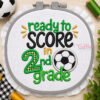 Score in 2nd Grade Soccer Applique Design _ Logo 3