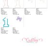 1 Bow Applique 5×7