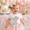 1st Birthday Bow Applique Design _ Logo 2