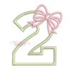 2nd Birthday Bow Applique Design _ Website 2nd Birthday Bow Applique Design _ Website