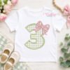 3rd Birthday Bow Applique Design _ Logo 1