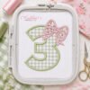 3rd Birthday Bow Applique Design _ Logo 3