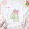 4th Birthday Bow Applique Design _ Logo 1 4th Birthday Bow Applique Design _ Logo 1