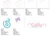 6 Bow Applique 5×7