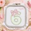 6th Birthday Bow Applique Design _ Logo 3