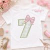 7th Birthday Bow Applique Design _ Logo 1