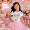 7th Birthday Bow Applique Design _ Logo 2