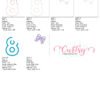 8 Bow Applique 5×7