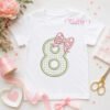 8th Birthday Bow Applique Design _ Logo 1