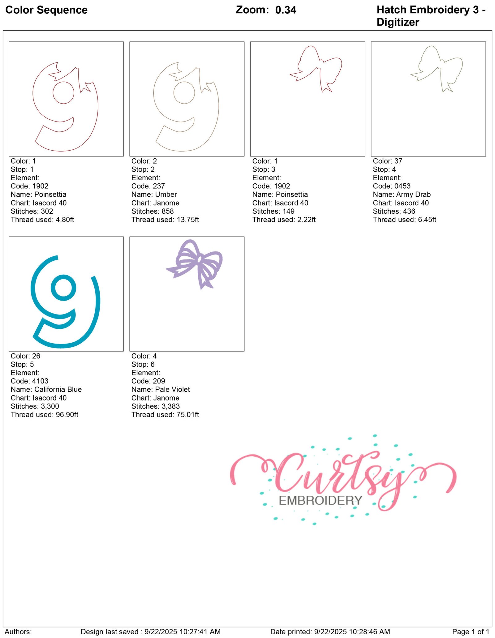 9 Bow Applique 5×7 9 Bow Applique 5×7
