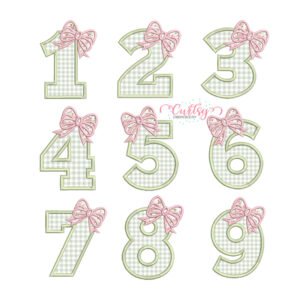 Birthday Bow Applique Bundle