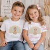 Boy and Girl Turkey Combo Embroidery Design _ Logo 1