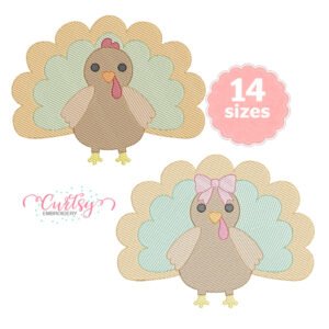 Boy and Girl Turkey Embroidery Set