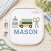 Bus Glue Scissors Trio Quick Stitch Embroidery Design _ Logo 3 Bus Glue Scissors Trio Quick Stitch Embroidery Design _ Logo 3