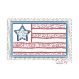 Quilted Flag Applique Design
