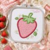 Quilted Strawberry Applique Design _ Logo 3 Quilted Strawberry Applique Design _ Logo 3