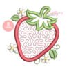 Quilted Strawberry Applique Design _ Website Quilted Strawberry Applique Design _ Website