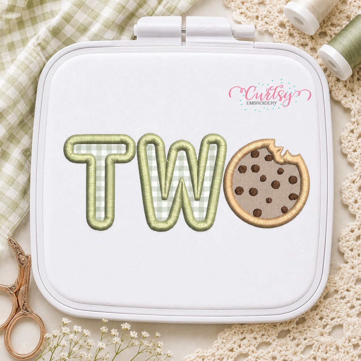 Two Cookie Applique Design _ Logo 3
