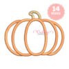 Patchwork Pumpkin Applique Embroidery Design