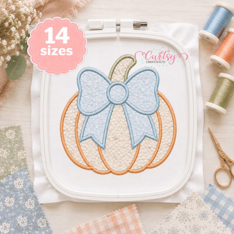 Quilted Pumpkin Applique Design _ Logo 2