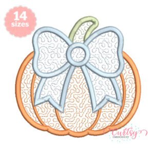 Quilted Pumpkin Applique Design