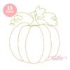 Redwork Pumpkin Embroidery Design _ Website