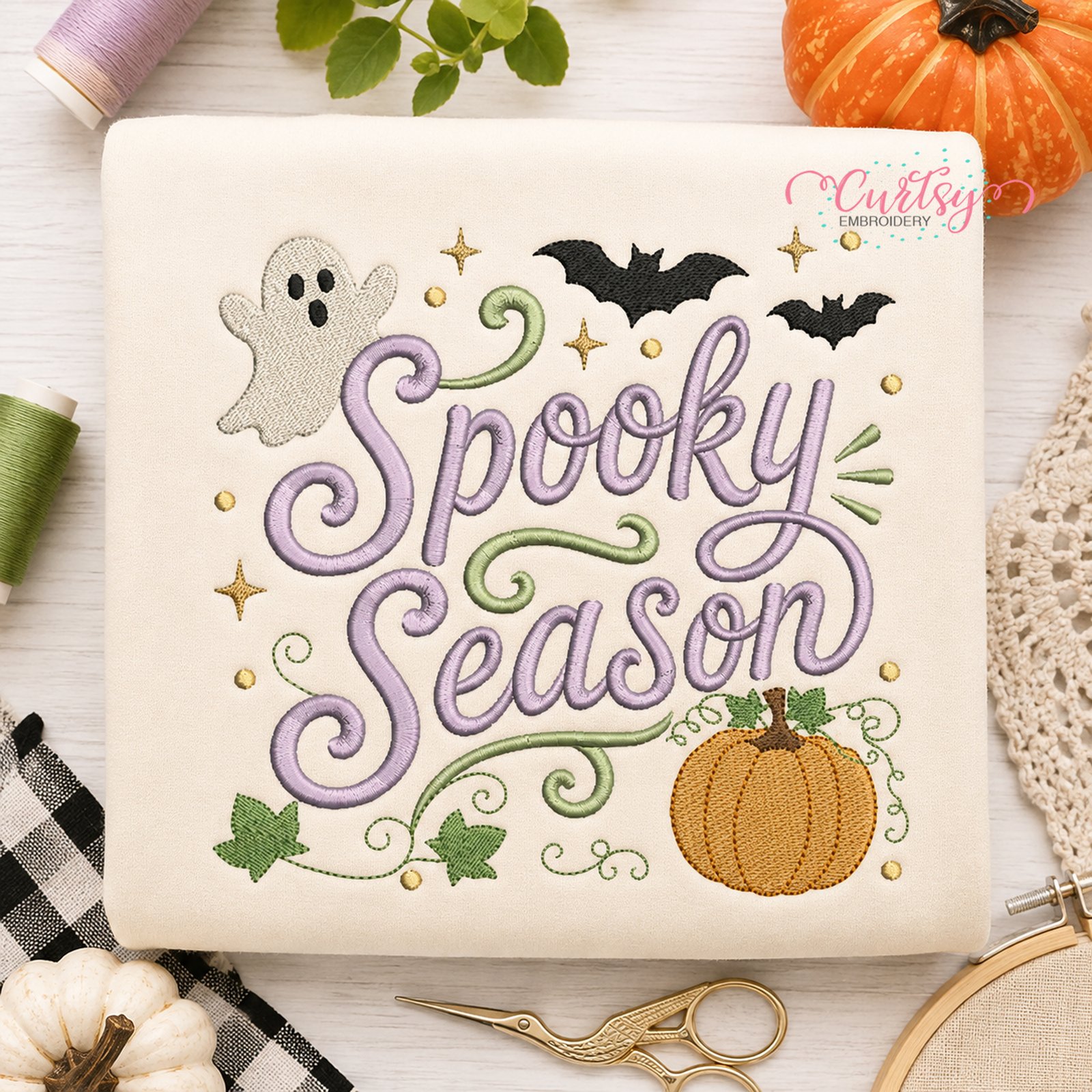 Spooky Season Embroidery Design _ Etsy 2000