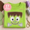 Monster Face Applique Design _ Etsy 2000