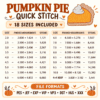 Pumpkin pie sketch fill embroidery design finished measurements, stitch counts and file formats